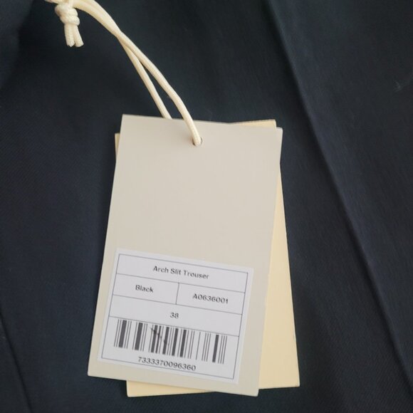 NWT AXEL ARIGATO Arch Twill Slit Trouser Black Women's Size 8 - Picture 5 of 7